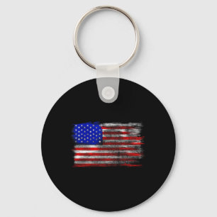 Chaveiro Bandeira Americana Distorcida - Estados Unidos Usa