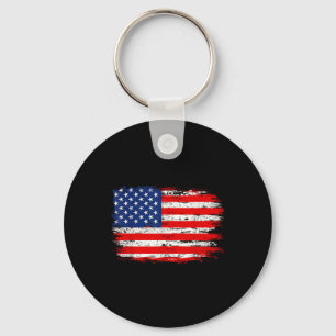 Chaveiro Bandeira Americana Distorcida Presente Americano D