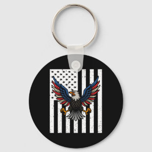 Chaveiro Bandeira Americana Eagles 4 De Julho De 1776 Liber