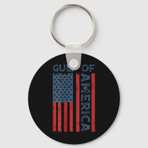 Chaveiro Bandeira Americana Engraçada No Golfo Dos Eua (em