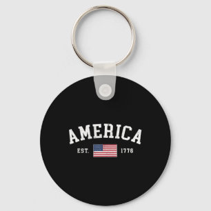Chaveiro Bandeira Americana EUA Estados Unidos Da América U