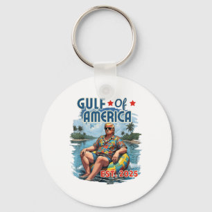Chaveiro Bandeira Americana G.2025 Do Golfo De Eua