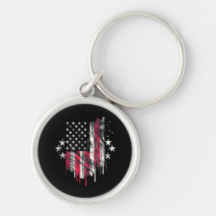 Chaveiro Bandeira Americana Masculina EUA Bebê Bandeira Ame