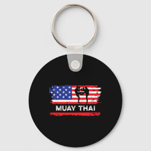 Chaveiro Bandeira Americana Muay Thai Presente Tailândia Ar