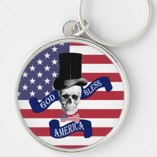 Chaveiro Bandeira Americana Patriótica