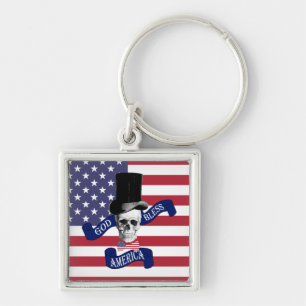 Chaveiro Bandeira Americana Patriótica