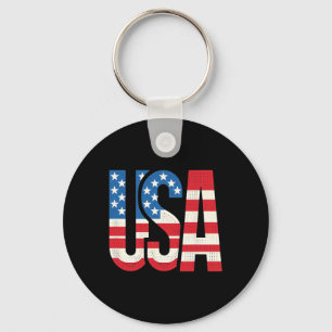 Chaveiro Bandeira Americana Patriótica Eua 4 De Julho