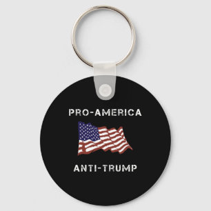 Chaveiro Bandeira americana pró-América anti-Trump EUA 