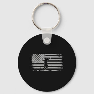 Chaveiro Bandeira Americana Shuttle Badminton