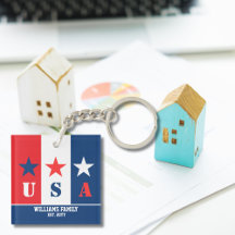 Bandeira Americana Simples e Divertida,Nome da Fam