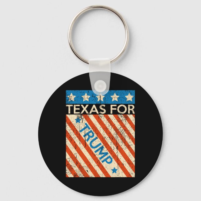 Chaveiro Bandeira Americana Trump 2024 Reeleição Texas Trum (Frente)