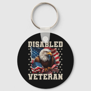 Chaveiro Bandeira Americana Veterano Deficiente Militar Ve