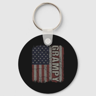 Chaveiro Bandeira Americana Vintage Dia dos Pais 4 de Julho
