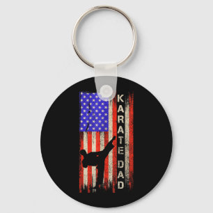 Chaveiro Bandeira Americana Vintage EUA Pai de Karatê Karat