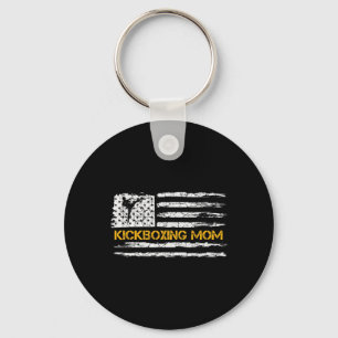 Chaveiro Bandeira Americana Vintage Lutadora de MMA Kickbox