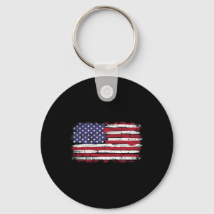 Chaveiro Bandeira Americana Vintage Para O Dia Da Independê