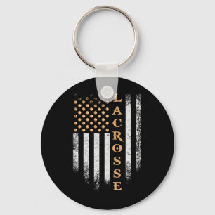Chaveiro Bandeira Americana Vintage Patriota Jogador de Lac