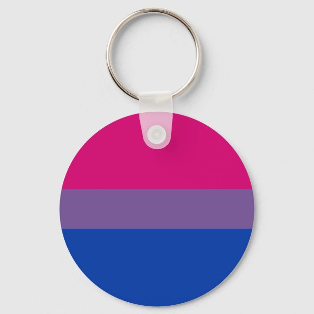 Chaveiro Bandeira Arco-Íris do Orgulho LGBT Bissexual (Frente)
