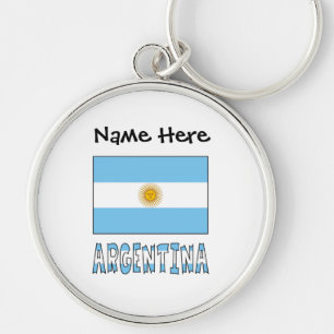 Chaveiro Bandeira Argentina Personalizada