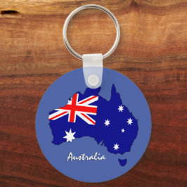 Chaveiro Bandeira australiana, Mapa e patriotas australiano