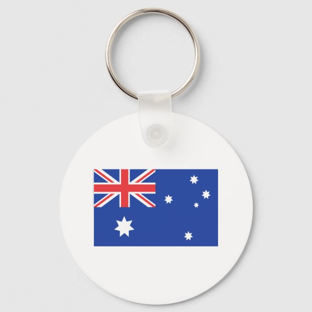 Chaveiro Bandeira australiana T-shirts e presentes (Frente)