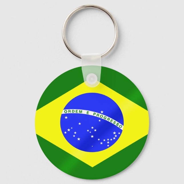 Chaveiro Bandeira brasileira de presentes e camisetas do Br (Frente)