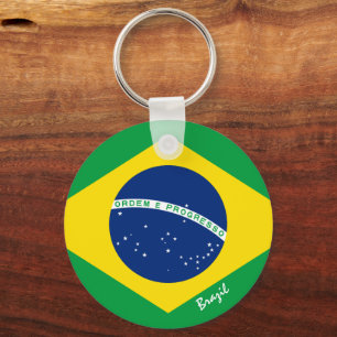 Chaveiro Bandeira brasileira, patriotas e esportes