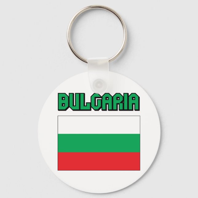 Chaveiro Bandeira Bulgária (Frente)