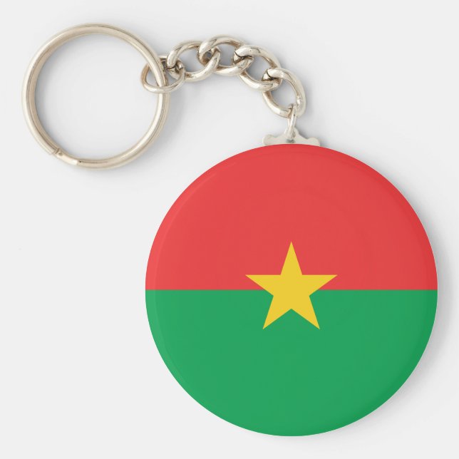Chaveiro Bandeira Burkina Faso (Frente)
