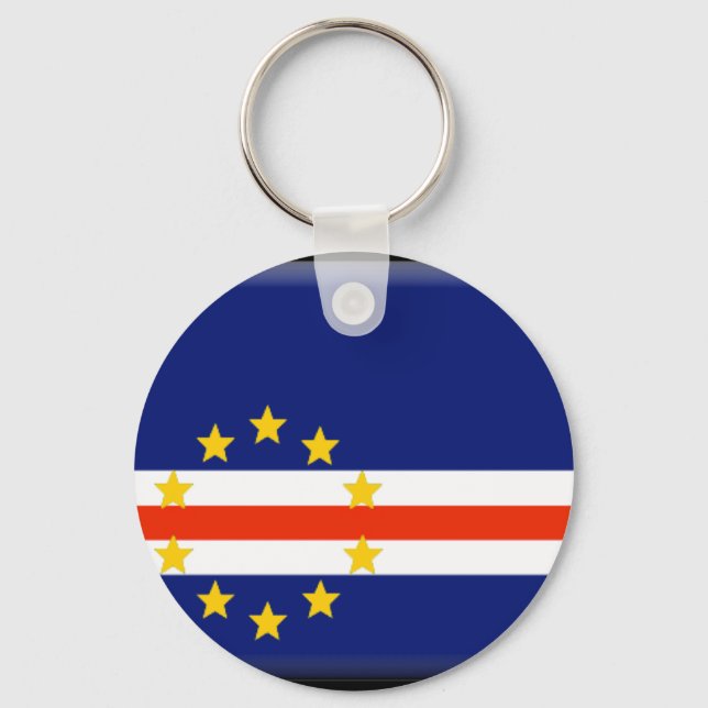 Chaveiro Bandeira Cabo Verde (Frente)