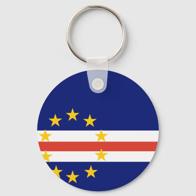 Chaveiro Bandeira Cabo Verde (Frente)