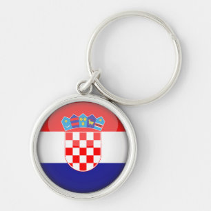 Chaveiro Bandeira croata e feriado na Croácia, viagem/espo