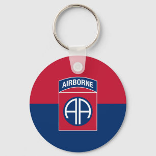 Chaveiro Bandeira da 82ª Divisão Aerotransportada Veterano