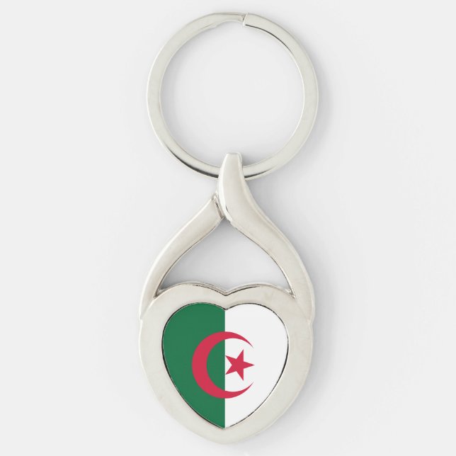 Chaveiro Bandeira da Argélia  (Frente)