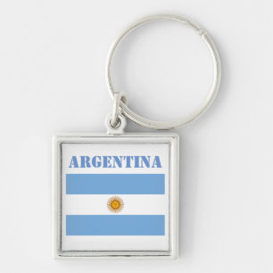 Chaveiro Bandeira da Argentina Bolas de Futebol Futebol Azu