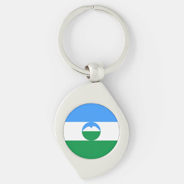 Chaveiro Bandeira da Cabárdia-Balcária (Frente)