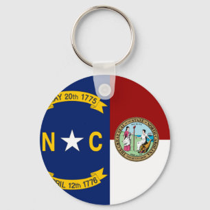 Chaveiro bandeira da Carolina do Norte