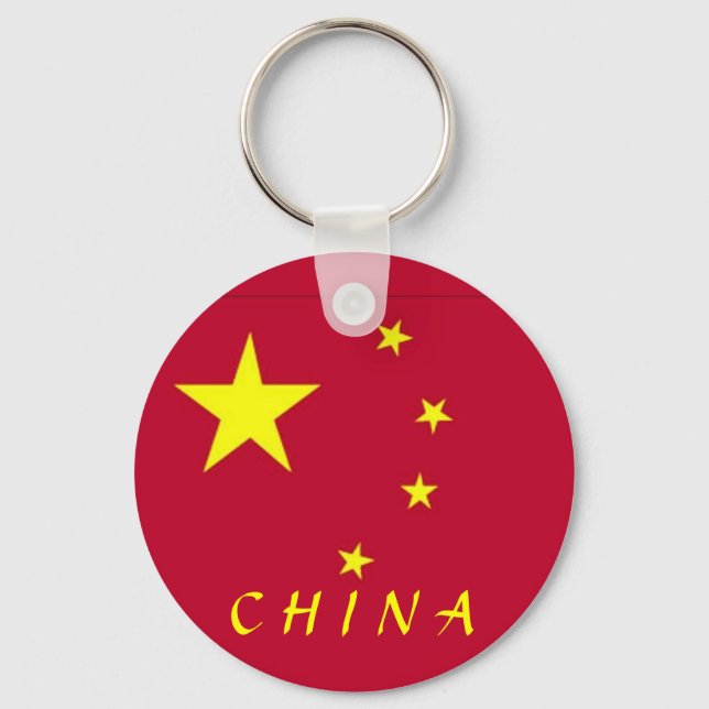 Chaveiro Bandeira da China (Frente)