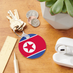 Chaveiro Bandeira da Coreia do Norte