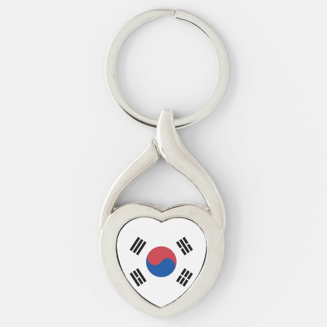 Chaveiro Bandeira da Coreia do Sul (Frente)