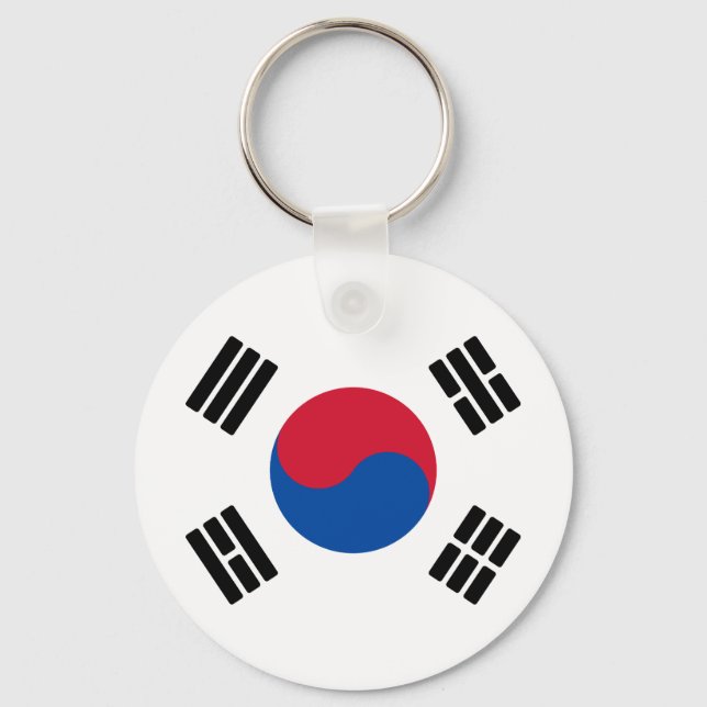 Chaveiro Bandeira da Coreia do Sul (Frente)