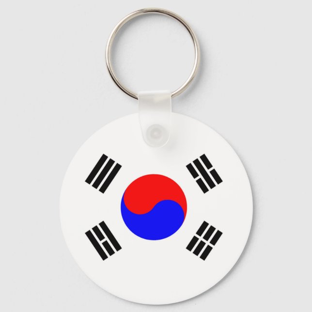 Chaveiro Bandeira da Coreia do Sul (Frente)