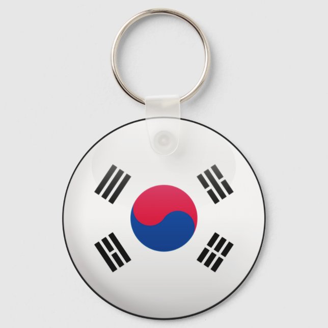 Chaveiro Bandeira da Coreia do Sul (Frente)