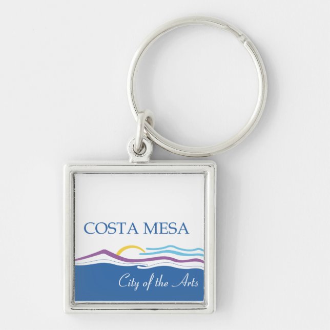 Chaveiro bandeira da Costa Mesa (Frente)