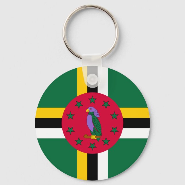 Chaveiro Bandeira da Domínica (Frente)