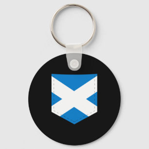 Chaveiro Bandeira da Escócia Com Bandeira Escocesa Impressa