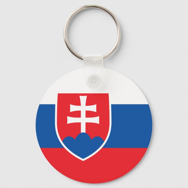 Chaveiro Bandeira da Eslováquia (Frente)