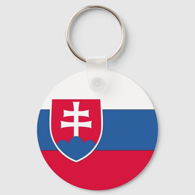 Chaveiro Bandeira da Eslováquia (Frente)