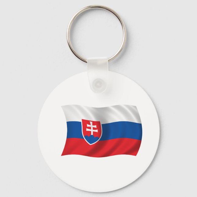 Chaveiro Bandeira da Eslováquia (Frente)