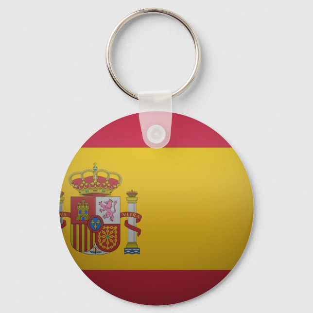 Chaveiro Bandeira da Espanha. (Frente)